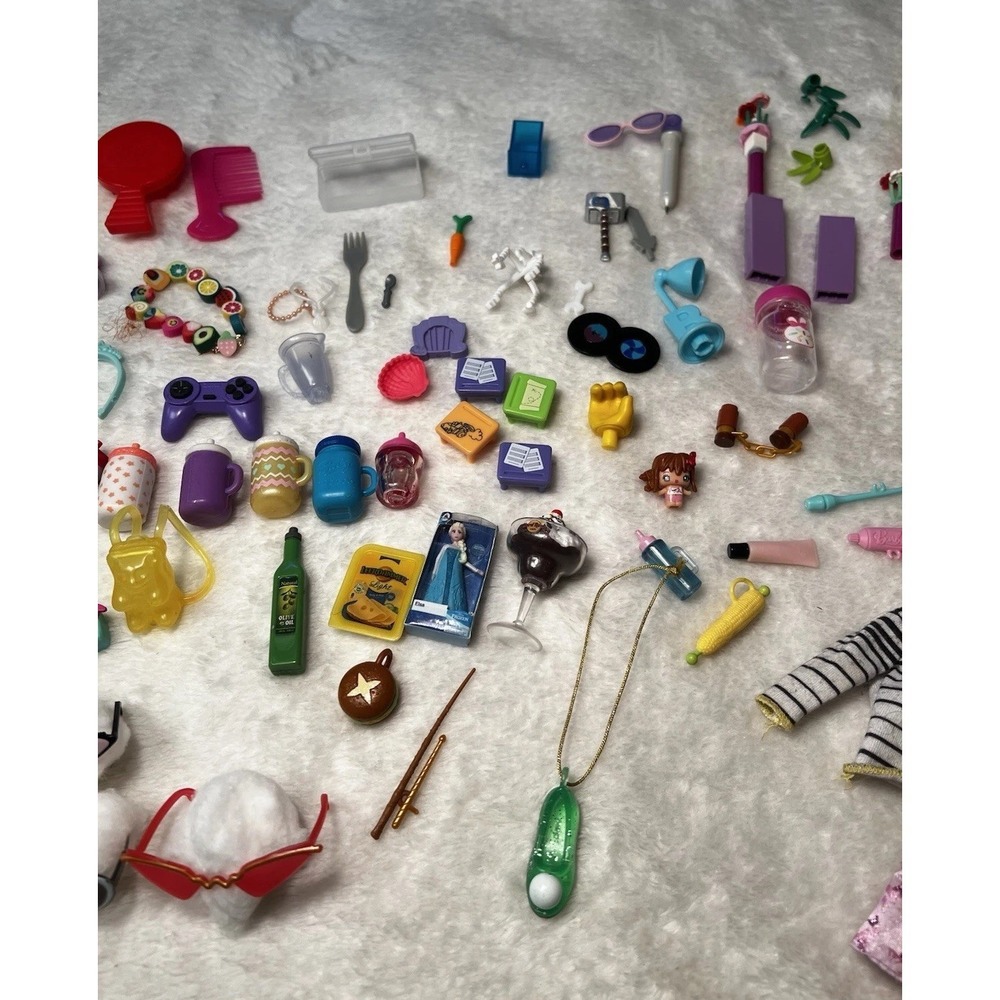 Huge Rainbow High Barbie Disney American Girl Mini Brands Accessory Lot 50+ - Picture 5 of 14